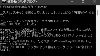 破損したファイルが見つかりましたが それらの一部は修復できませんでした